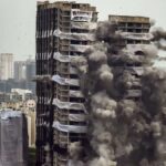 Noida twin towers demolished in nine seconds
